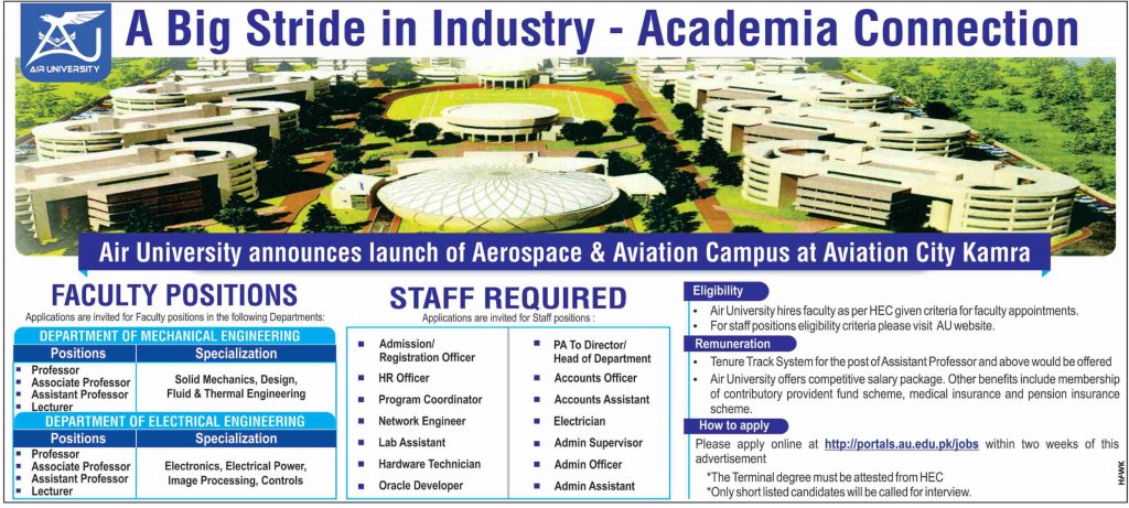 Air University Announce Aerospace & Aviation Campus at Aviation City KAMRA Infographics