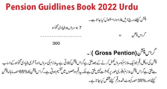 Pension Guidelines Book 2022 Urdu