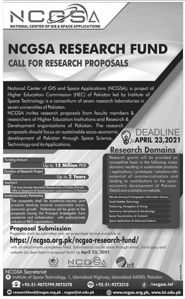 NCGSA Research Fund 2021