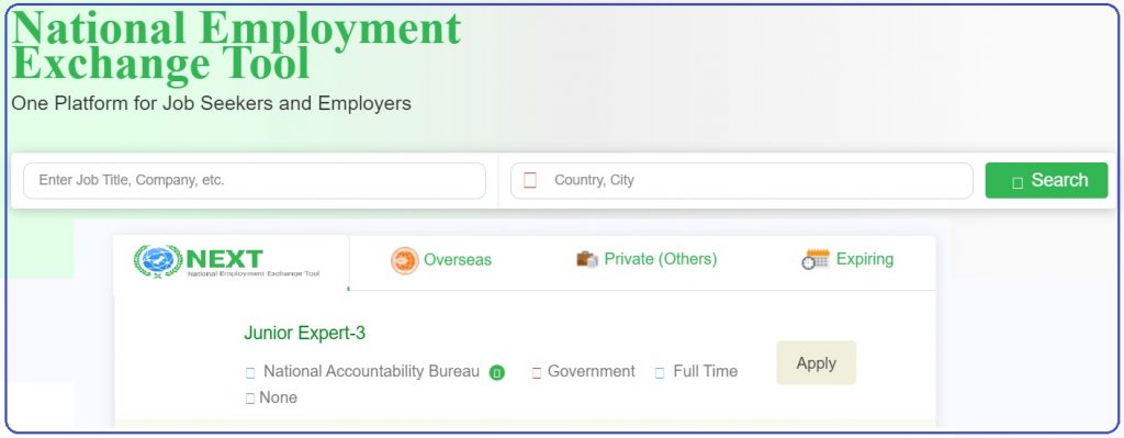 Next Jobs in Pakistan 2021 | Online Registration on Jobs.Gov.Pk