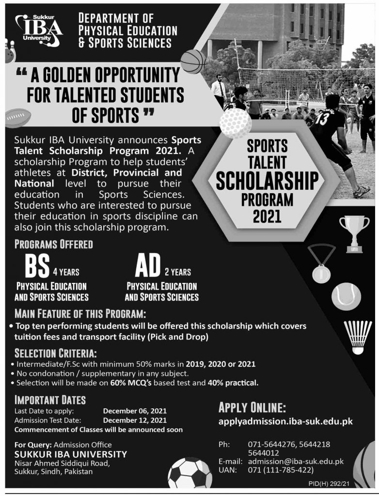 Sports Talent Scholarship Program 2021-22