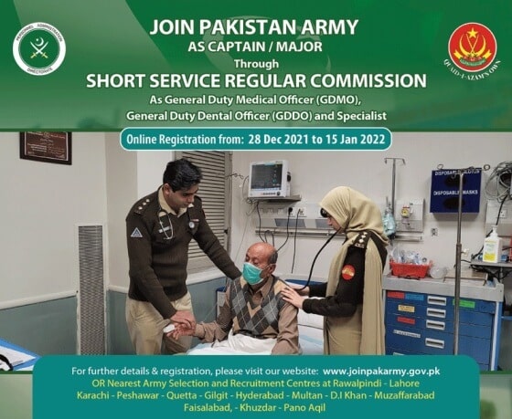 Join Pak Army Medical Officer As Captain & Major 2022 Online Registration