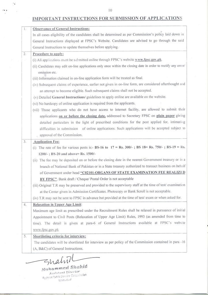 FPSC Jobs 2022 Adv No 01 (Page-10)