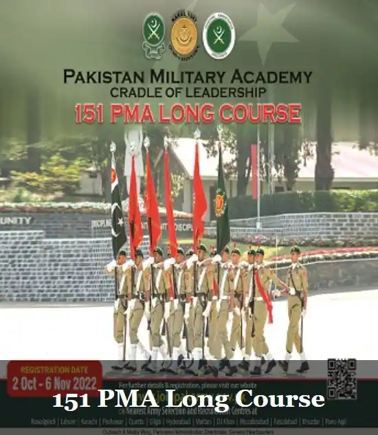 Join Pak Army PMA Long Course 151-2022 Online Registration