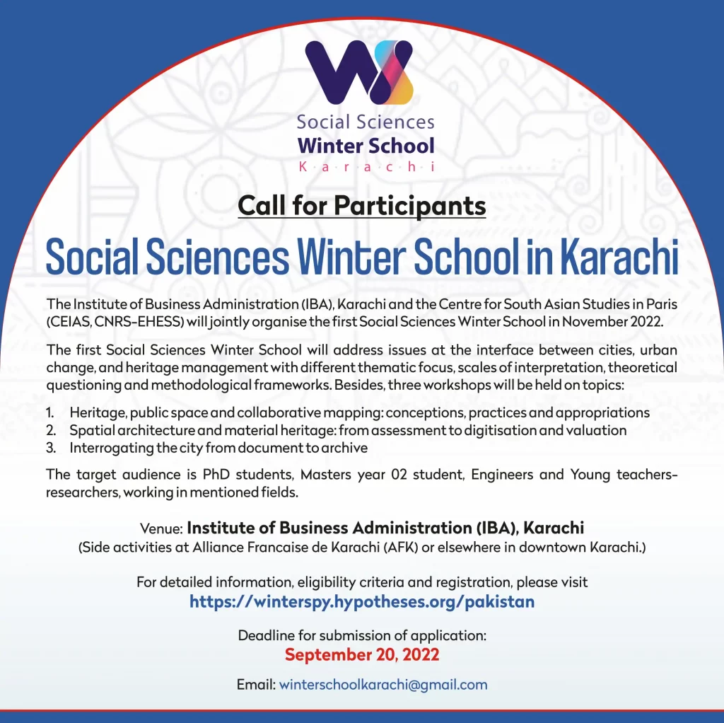 First Social Sciences Winter School in Karachi