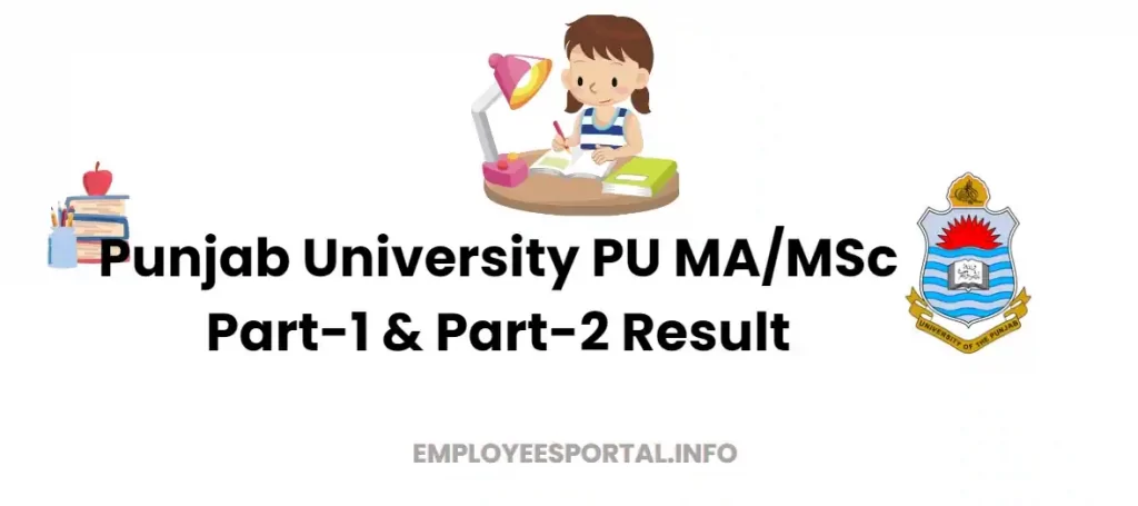 Punjab University PU MA/MSc Part-1 & Part-2 Result