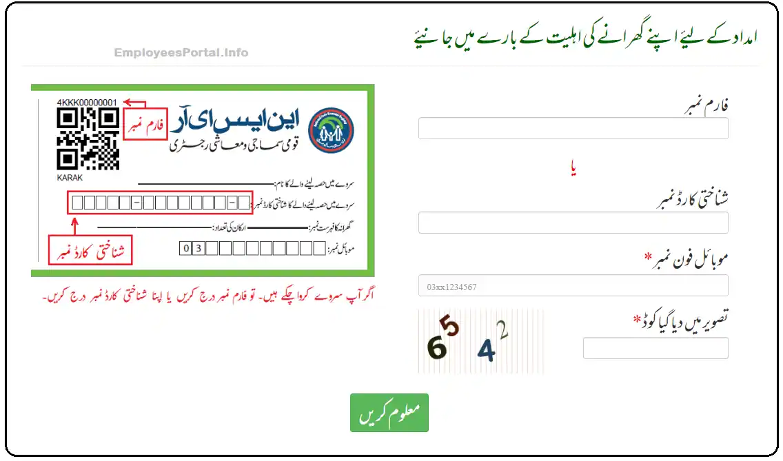 Ehsaas 8171 Check Eligibility