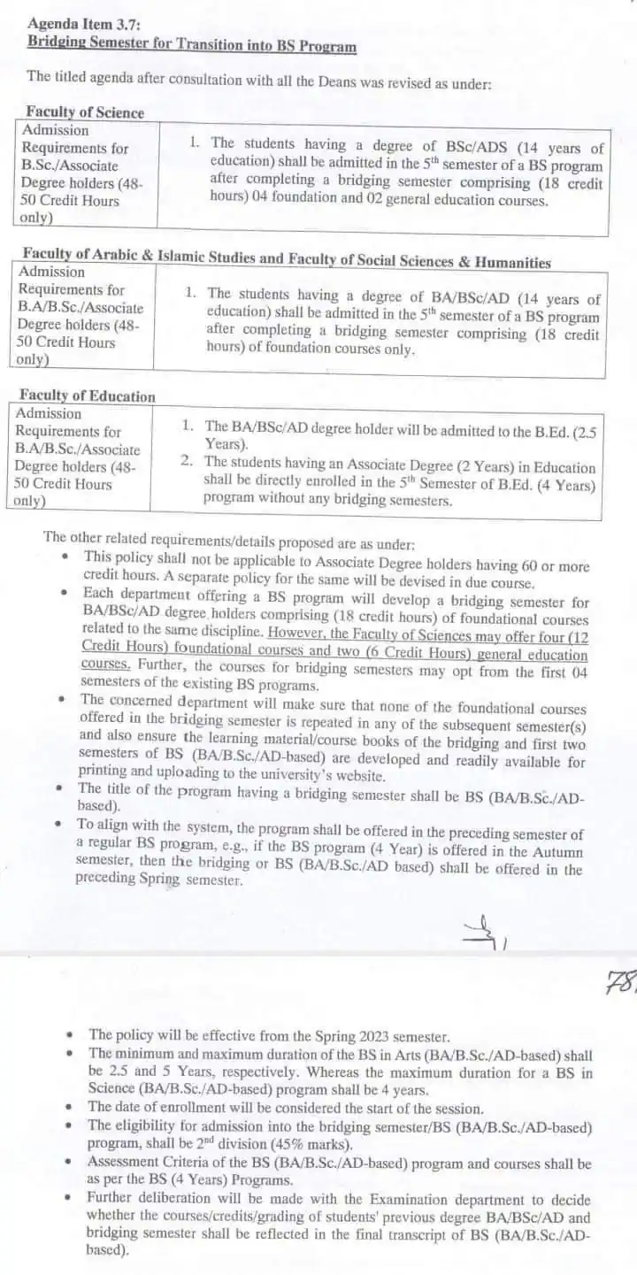 AIOU Admission Policy 2023
