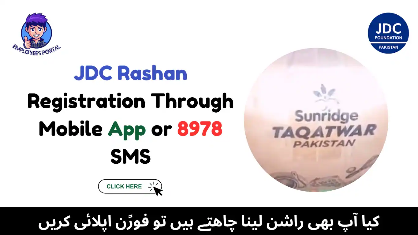 JDC Rashan Registration Through Mobile App or 8978 SMS