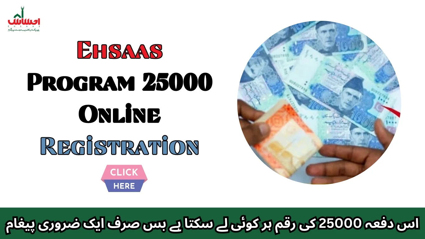Ehsaas Program 25000 Online Registration 2024 CNIC Check