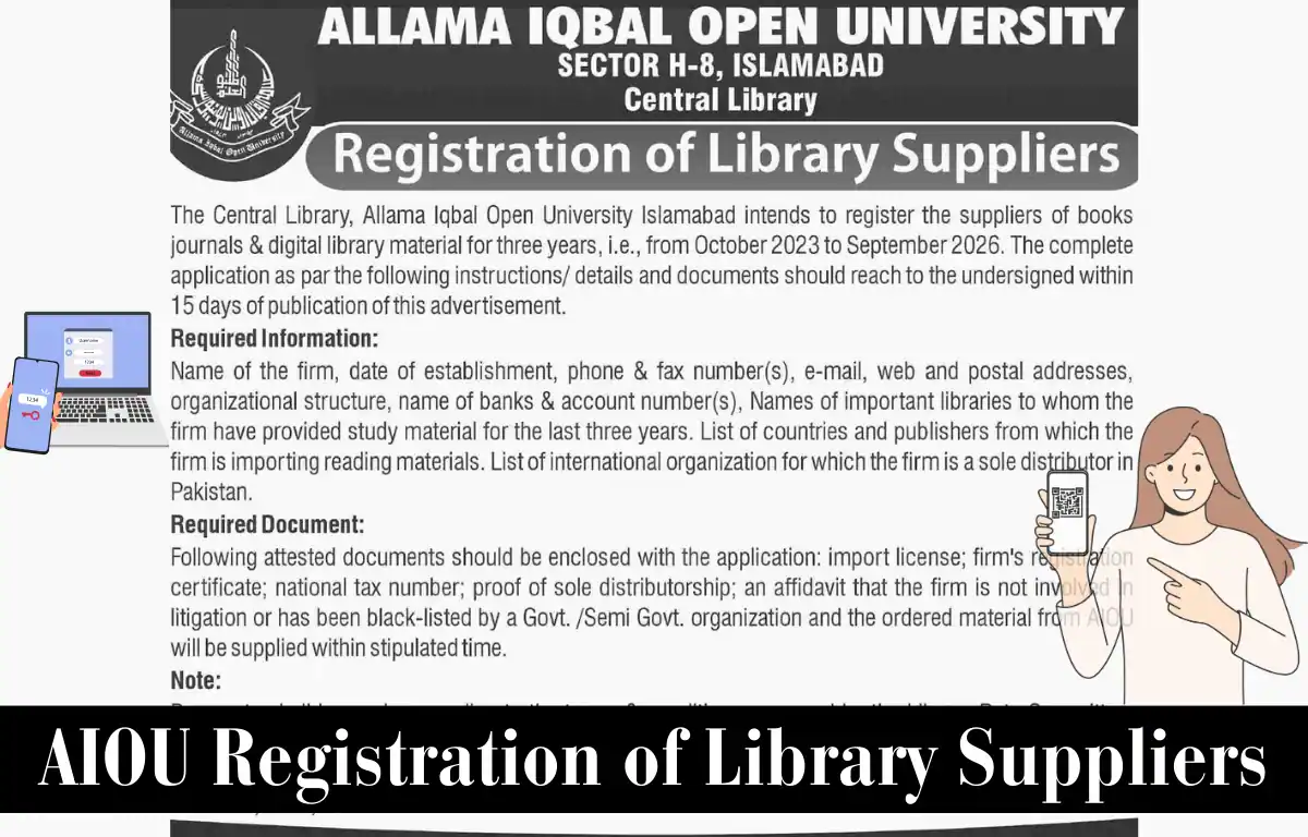 AIOU Registration of Library Suppliers