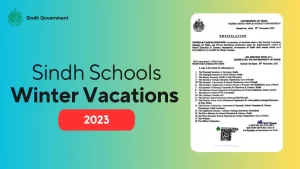 Sindh Schools Winter Vacations 2023-24