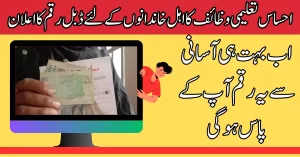 Ehsaas Taleemi Wazaif Double Payment Opportunity For Special Families